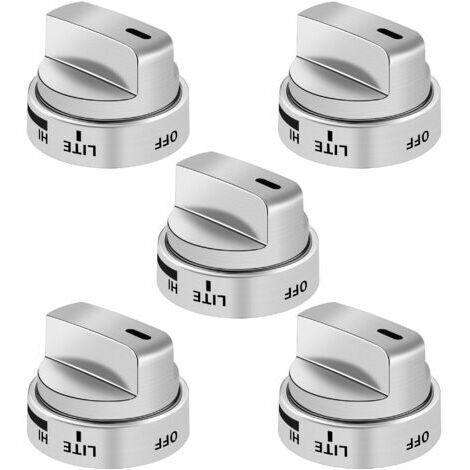 BUNTHAUS Lot de 5 boutons de brûleur de cuisinière AEZ73453509 pour cuisinière à gaz LG LDG3035ST, remplace AEZ72909008 AP5669773 2347547 PS7321756