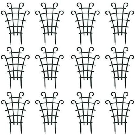 BUNTHAUS Lot de 8 mini treillis d'escalade pour plantes de jardin, supports de plantes en pot superposés pour plantes de vigne, fleurs, légumes