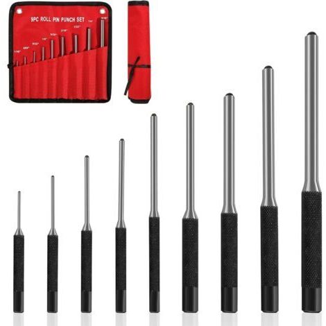 BUNTHAUS Lot de 9 chassegoupilles avec pochette de rangement, outil de réparation pour réparation de montres et bijoux