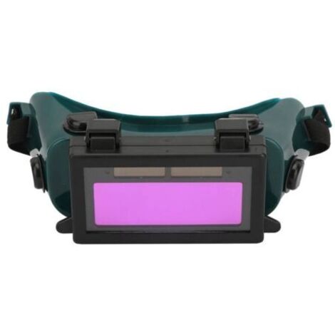 BUNTHAUS Lunettes de soudage, masque pour les yeux à assombrissement solaire automatique Lunettes de soudage pour soudeur lunettes de protection pour chantier de construction, soudage électrique(Vert 