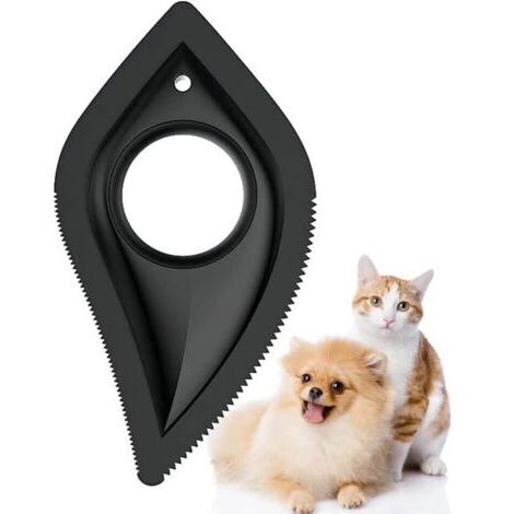 BUNTHAUS Mini Brosse Chats Chiens,Nettoyer Poils Animaux ,Brosse Ramasse Enlève Poils Forme Dentaire,Brosse pour Poils de Chien et Chat ,Adapté Brosse Chiens Chats Poil Long-Ensoleillé