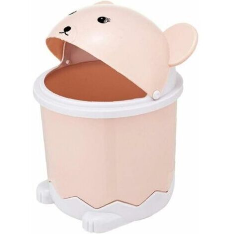 BUNTHAUS Mini-Papier Panier Type Roulant Couverture De Bureau Poubelles Poubelle Seau Cuisine Salon Poubelles