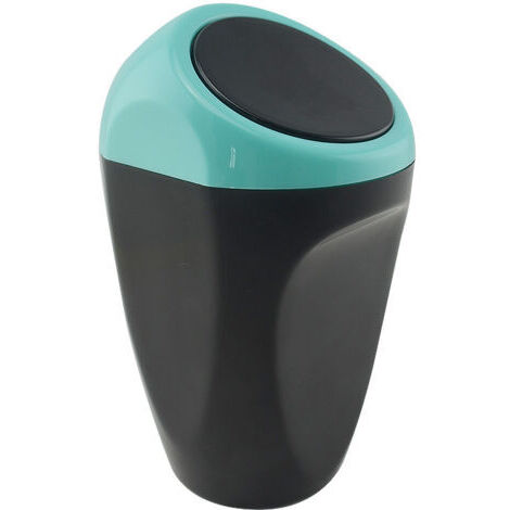BUNTHAUS Mini poubelle créative dans la voiture, boîte de rangement, bac de rangement pour voiture, seau de rangement, sac de rangement,bleu