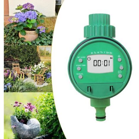 BUNTHAUS Minuterie d'arrosage Automatique, Contrôleur de Arrosage, Minuterie d'irrigation pour Système d'irrigation d'arrosage des Plantes, Programmateur d'Arrosage pour Jardin Pelouse Balcon Cour