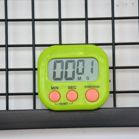 BUNTHAUS Minuteur de Cuisine magnétique avec Grand écran LCD, minuteries pour la Cuisson, l'étude, Alarme puissante et Compte à rebours vert