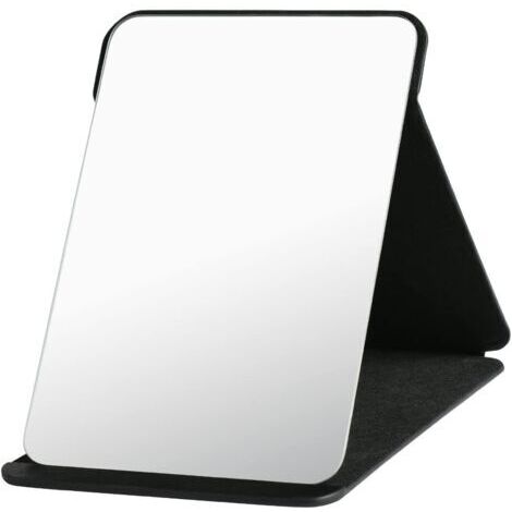 BUNTHAUS Miroir de Maquillage, Portable Table Miroir Pliable Super HD Multi Angle Pliant en Cuir PU Facile à Transporter Miroirs de Voyage Ultra Fin et Durable Pliable, 25.5x18cm