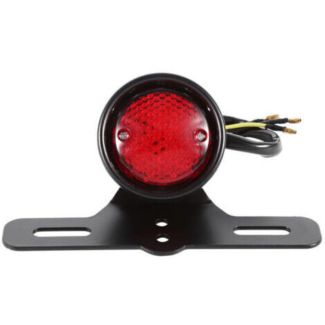 BUNTHAUS Moto LED rétro rouge feu stop frein arrière pour Honda/Yamaha