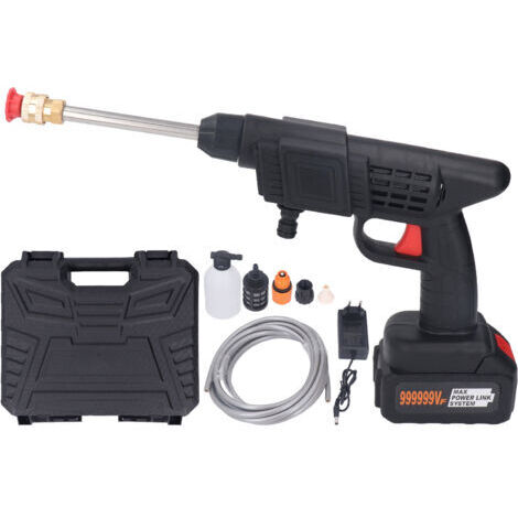 BUNTHAUS Nettoyeur haute pression sans fil 400WPression 90 barsPortée 15mBatterie lithium-ion 1200mAhPour nettoyage voiture et jardin