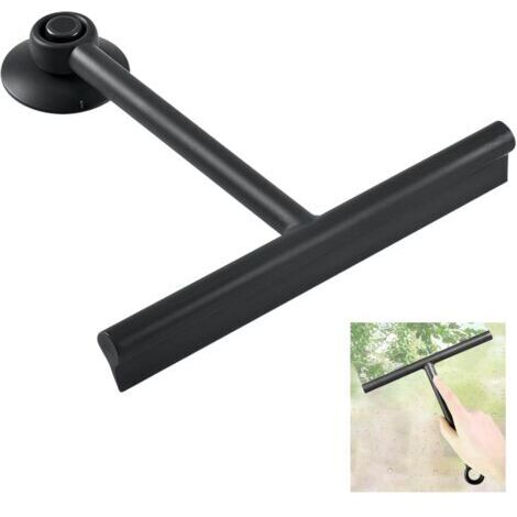 BUNTHAUS (Noir)22 cm Raclette de Douche Silicone,Ensembles Essuie vitre,Essuie Glace Douche,pour Douche, Salle de Bain, Miroir, Fenêtre, Verre, Carrelage