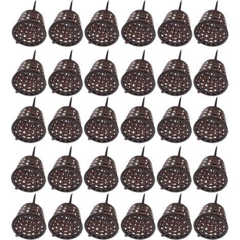 BUNTHAUS Outil De Bonsaï avec Couvercle, Bonsaï avec Couvercle Boîte D'engrais, 30 pcs Boîte Engrais Organique Epandeur Plastique pour Panier Rangement pour Plantes en Pot