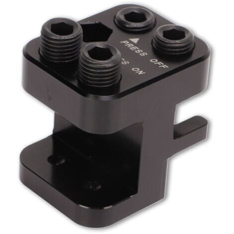 BUNTHAUS Outil de presse pour maillon principal de chaîne de moto/quad, en aluminium usiné anodisé noir, de remplacement pour chaînes 520, 525 et 530.