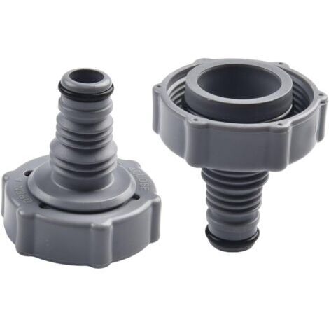 BUNTHAUS P6H1419 Vanne de Vidange Adaptateur de Tuyau pour Piscine Adaptateur de Drainage pour Vidanger L'Eau Compatible avec Tuyau de Piscine Accessoire de Piscine en Plastique