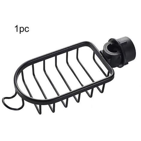 BUNTHAUS Panier de rangement de douche en aluminium pour cuisine salle de bain Stockage à couche unique pour shampooing savon douche rangement étagère support organisateur