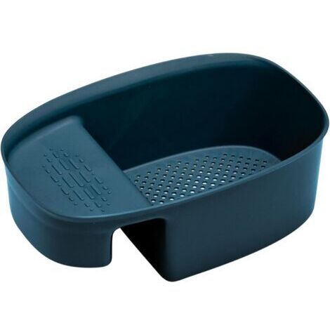 BUNTHAUS Paniers De Vidange De Cuisine, Panier Dévier Suspendu Porte Vidange étagère de Rangement à Suspendre Porte-éponge Panier de Vidange d'évier (Bleu)
