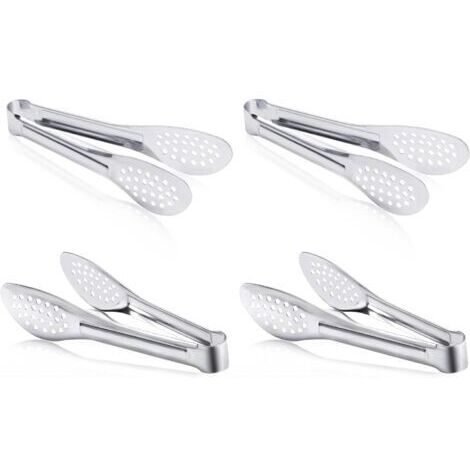 BUNTHAUS Paquet de 4 pinces à buffet, pinces de service en acier inoxydable 7lnch