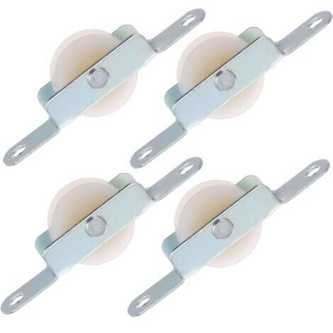 BUNTHAUS Paquet De 4 Support de Poulie pour Parasol Extérieur Roues Glissantes pour Réparation Parasol et Porte Coulissante Accessoires Robustes et Compatibles avec Umbrellas Jardin