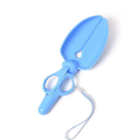 BUNTHAUS Pelle Ramasse Crottes pour Animaux à Long Manche Outil de Nettoyage Plastique Large Ouverture pour Litière de Chat et Déchets Convient Petits et Grands Bleu