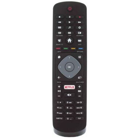 BUNTHAUS Philips Télécommande d'origine pour HOF16H303GPD24 SMART NETFLIX 398G R08B HD Smart TV avec Bouton Netflix