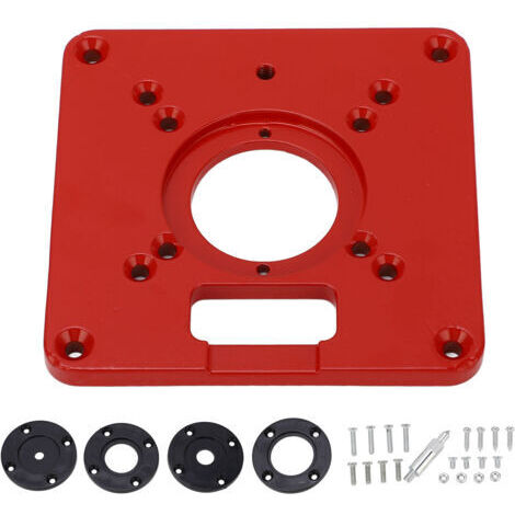 BUNTHAUS Plaque d'Insertion pour Table de Fraiseuse en Alliage Aluminium Design Universel - ‌Accessoires Outillage Bois‌