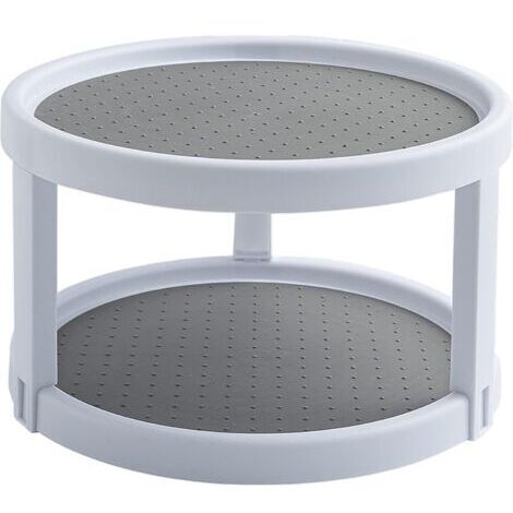 BUNTHAUS Plateau Tournant Étagère à Épices Porte Épice Rotative en Plastique Support de Stockage pour Cuisine, Réfrigérateur