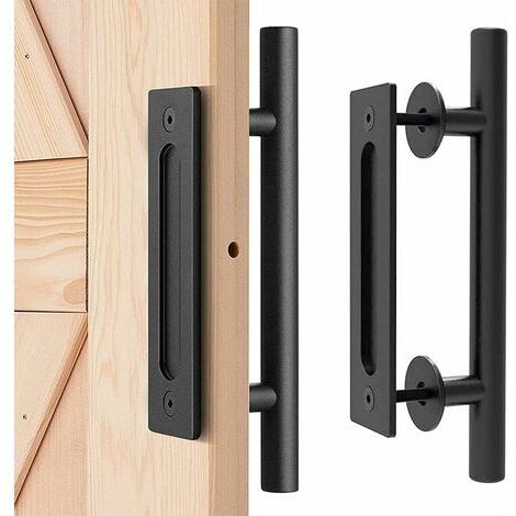 BUNTHAUS Poignée de Porte de Grange, Poignée de Porte Coulissante, Poignée de Porte de Grange Robuste, Tirez la Poignée pour Le Garage, Poignée de Traction de Porte, Coulissante Poignee de Porte, pour