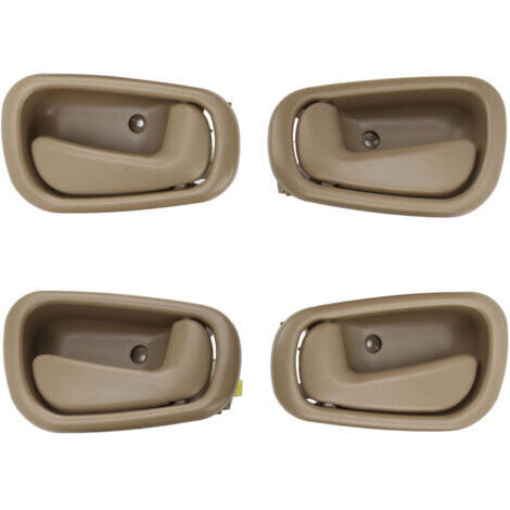 BUNTHAUS Poignée de Porte Intérieure de Voiture, 4 Pièces Poignée Intérieure de Porte de Voiture Accessoires de Voiture Poignée de Porte Intérieure 69206‑02050 Remplacement pour Corolla 1998‑2002