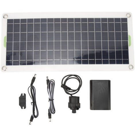 BUNTHAUS Pompe à eau solaire 12V, 4 DB, faible bruit, 19W, générateur de fontaine d'eau à énergie solaire, pour maison, voiture, bateau, jardin, 50W