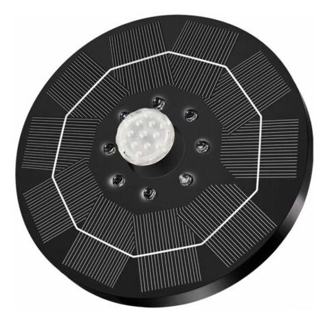 BUNTHAUS Pompe submersible solaire fontaine solaire piscine rocaille extérieure fontaine flottante stockage d'énergie avec fontaine lumineuse LED 3W