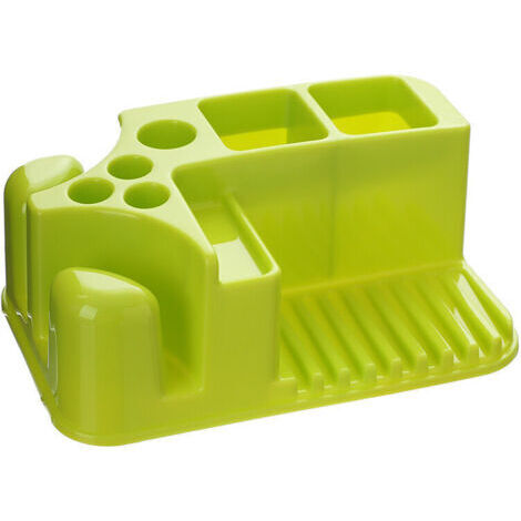 BUNTHAUS Porte-brosse à dents de salle de bain Free Punch Cup Porte-gobelet pour rince-bouche Brosse à dents Porte-dentifrice Porte-brosse à dents Savon Rack de stockage (Vert)