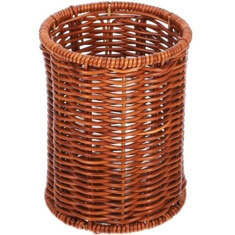 BUNTHAUS Porte-couverts rond tissé, égouttoir à couverts de comptoir, boîte porte-baguettes cuillère fourchette spatule de vidange organisateur de rangement pour