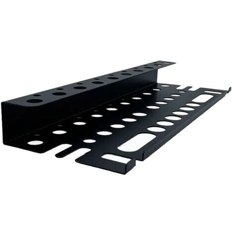 BUNTHAUS Porte-outils mural 40 cm, en acier au carbone noir, rangement d'atelier pour tournevis, pinces, ciseaux, clés (noir)