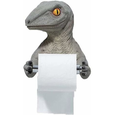BUNTHAUS Porte-Rouleau De Papier Dinosaure - sans Perçage, Porte-Rouleau De Toilette Rangement De Salle De Bain Support De Rouleau De Papier Toilette Porte-Serviettes en Papier pour La Maison, Hôtel