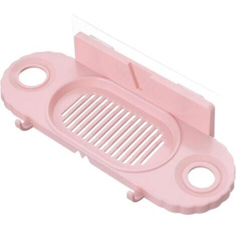 BUNTHAUS Porte-Savon Crochet boîte à Savon Mural Drain rectangulaire Bain Liquide Support de Stockage adapté pour Salle de Bain Support de Stockage sans Trace Toilette sans poinçon C-Ensoleillé