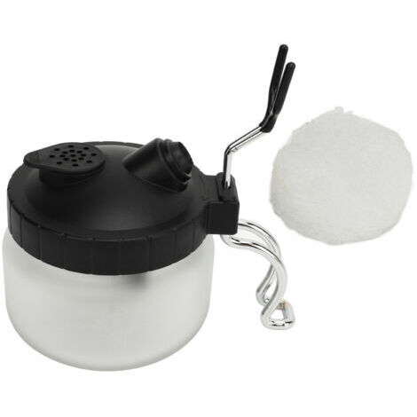BUNTHAUS Pot de nettoyage d'aérographe avec support, outils de nettoyage d'aérographe multifonctionnels pour voiture, peinture à la main, nettoyage de brosse en Spray