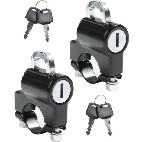 BUNTHAUS pour 22mm 28mm Guidon de Moto Antivol Casque Moto,Porte Casque Moto,Attache Casque Moto,Antivol Casque,Cadenas Casque Moto,Cadenas de Sécurité pour Casque de Moto,Serrure de Casque de Moto