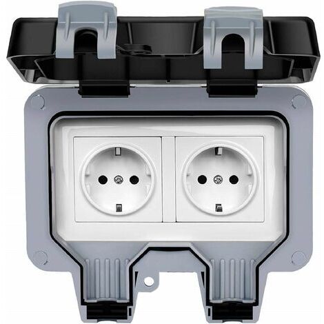 BUNTHAUS Prise PC IP66 Étanche Anti Poussière Mural Norme Allemande 220-250V 16A 100Mo 50mH Fiche Femelle Mâle Prise Courant Plug Imperméable Etanchéité - Design