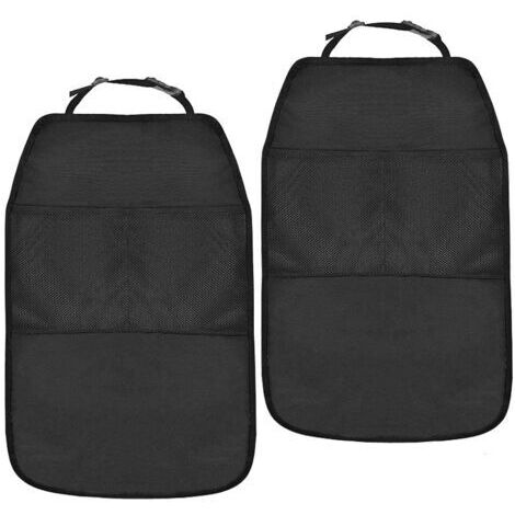 BUNTHAUS Protection Siege Voiture Enfant, 2 Pièce Protege Siege Voiture Arrière, Dossier Housse Protections Sièges pour Sièges Auto Avant, Impermeable Protège Contre Les Rayures l’humiditéet Saleté