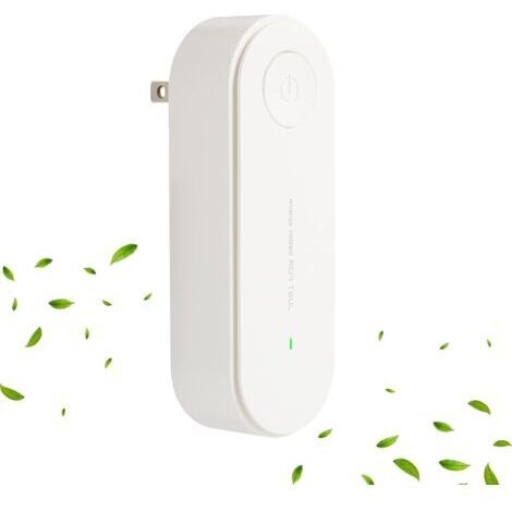 BUNTHAUS Purificateur d'air à brancher, convient aux chambres, toilettes, placards et pièces pour animaux (blanc)
