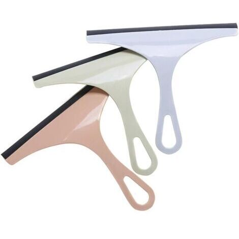 BUNTHAUS Raclette de Douche, 3 pièces Raclette Salle de Bain et Douche, Raclette Vitre Miroir Douche Plastique, Raclette Vitre Portable, Nettoyage Efficace, pour Fenêtre, Salle De Bain, Miroir, multic