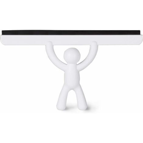 BUNTHAUS Raclette de douche, coloris blanc, dimension 25 5x14 5 cm, Versailles