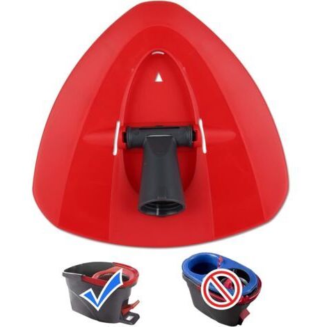 BUNTHAUS Recharge de tête de vadrouille de remplacement Base de mop Triangle Disque de tête de vadrouille rotative compatible avec Ocedar et Vileda EasyWring 2 en 1 Turbo Mop