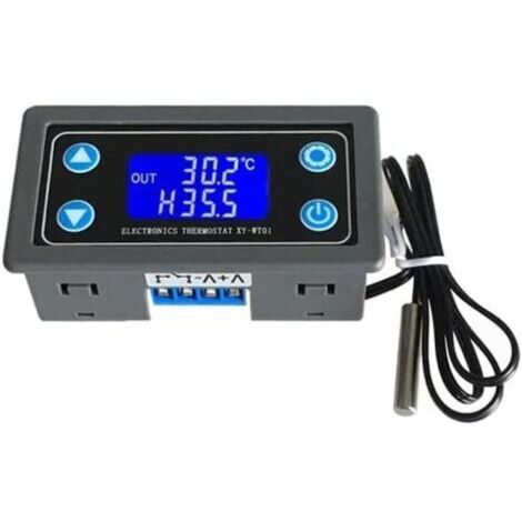 BUNTHAUS Régulateur de Température Numérique 12V 24V Module de Contrôle de Température Haute Précision Refroidissement et Chauffage Tableau de Commutation Automatique\nMarque : Taikuwu