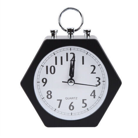 BUNTHAUS Réveil doux et silencieux pour enfants, horloge numérique, minuterie (noir)