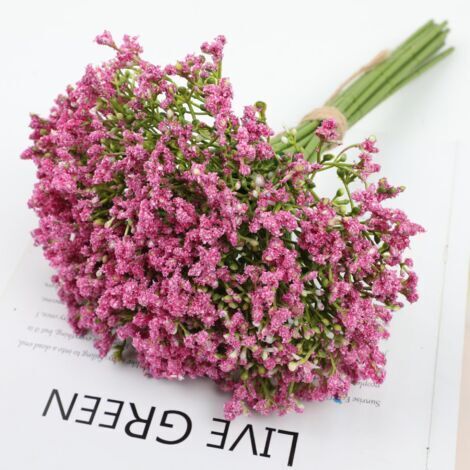 BUNTHAUS (Rose)Branches de fleurs gypsophiles artificielles au toucher réaliste pour fête de mariage, arrangement floral, décoration d'intérieur