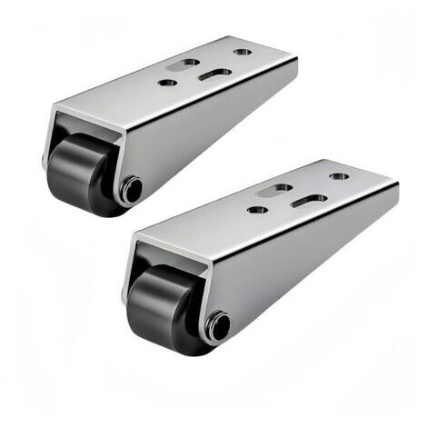 BUNTHAUS Roue de support lourde en acier inoxydable PP, silencieuse et résistante à l'usure, adaptée pour les plates formes télescopiques, les tiroirs tatami