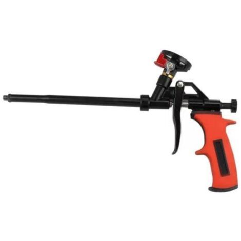 BUNTHAUS Rouge Lot de 1 Pistolets à Mousse Polyuréthane avec Valve  Pas besoin de Nettoyant  Pistolet Doseur en Métal avec Poignée Ergonomique en Plastique  Pour Bricoleurs et Professionnels