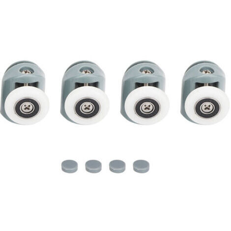 BUNTHAUS Roulettes, galets et poulies de remplacement pour porte de douche coulissante en verre