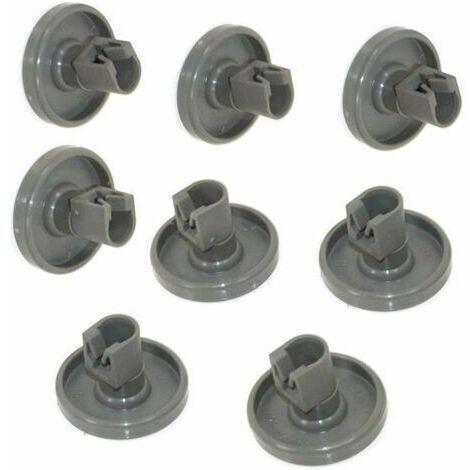 BUNTHAUS Roulettes Lave Vaisselle pour Panier Inférieur - Compatible avec Privileg, Faure, AEG, Electrolux, Zanussi... Jeu Complet de 8 Roues（40mm）