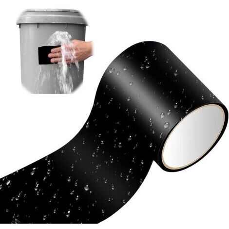 BUNTHAUS Ruban Adhésif de Réparation Extrêmement Résistant à l'Eau [1,5 m],Kit de Réparation pour Piscine, Tente, Étang，Puissance Adhésive Exceptionnelle