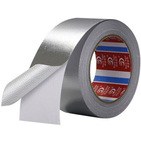 BUNTHAUS Ruban de Scellement Résistant,45 mm x 25 m Ruban Adhésif en Aluminium Renforcé,Ruban Adhésif en Aluminium,Haute Températures,pourVentilations,Climatisations,Conduits,Réparation,(Argent)